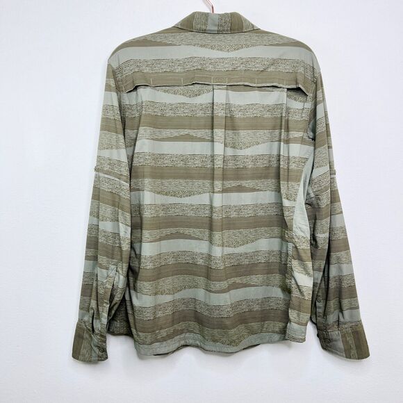 REI Womens Sahara Hiking Button Up Long Sleeve Shirt XL Fishing Outdoor Pockets - Picture 4 of 7